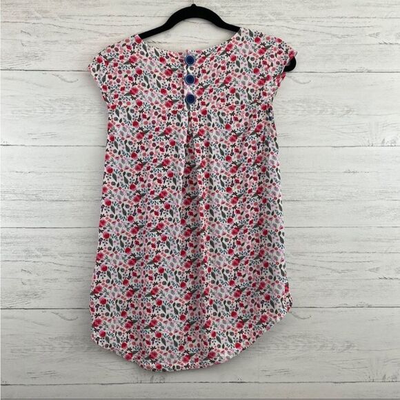 Matilda Jane Wish You Were Here Floral Striped Top Small - Picture 2 of 12